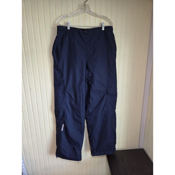 Nike Track Pants Mens Large Navy Storm-FIT Nylon Mesh Lined Athletic Warm Up - Picture 1 of 9